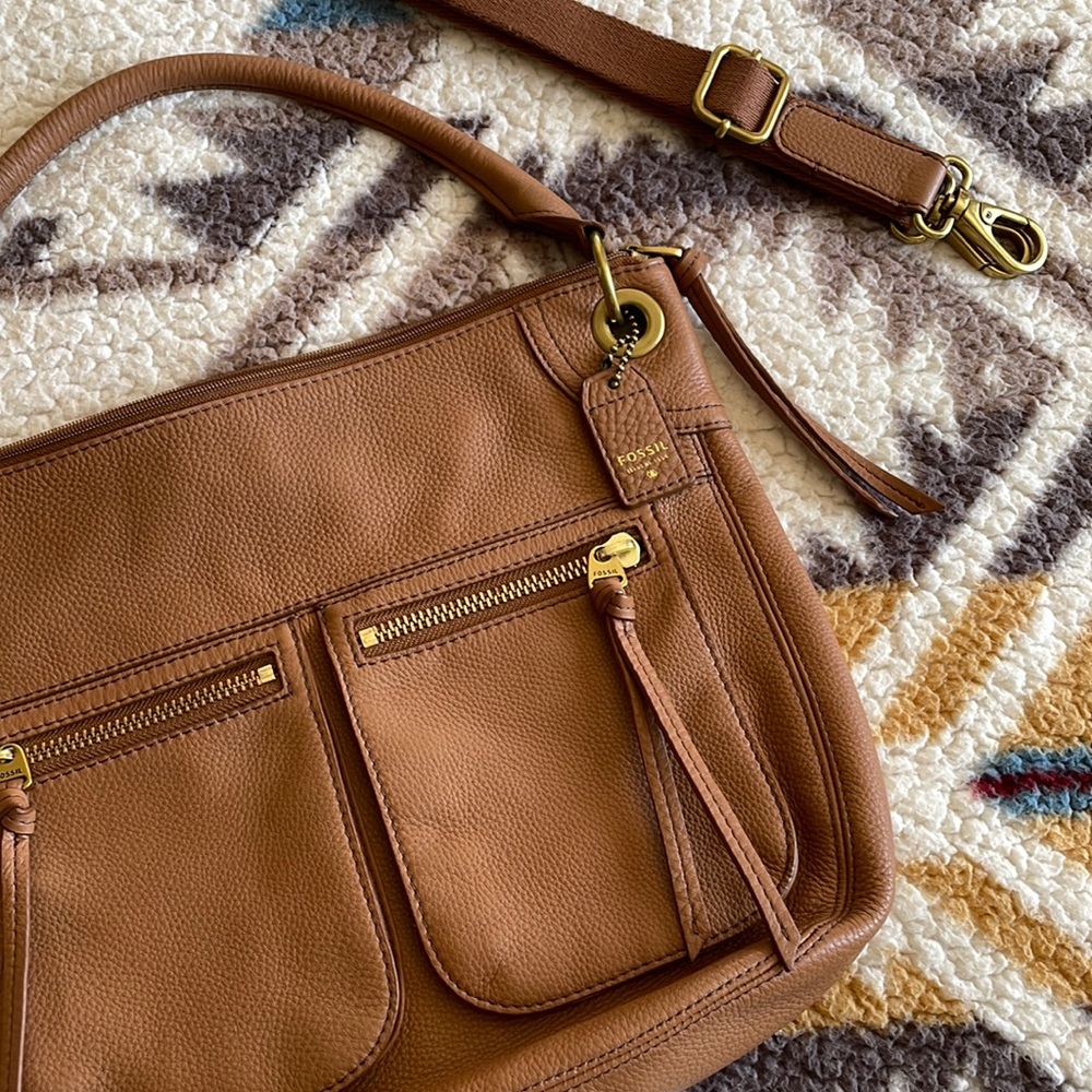 FOSSIL karli large hobo saddle bag